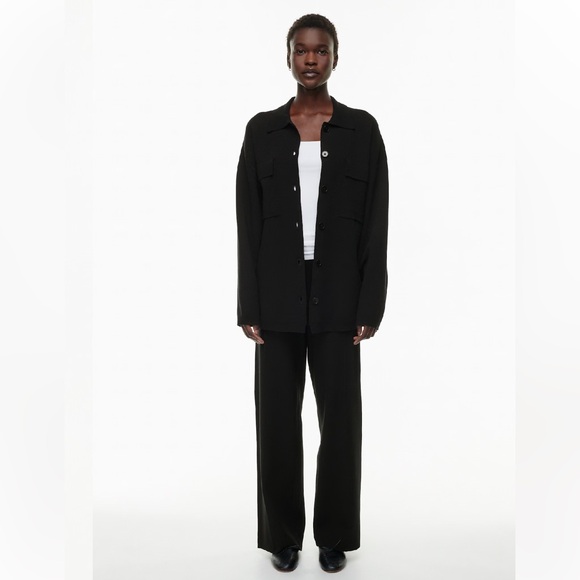 Aritzia Wilfred Free Ronnie Sweater Black size small 6/8 fit - Picture 2 of 16